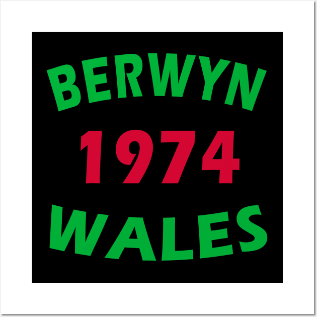 Berwyn Wales 1974 Wall Art by Lyvershop